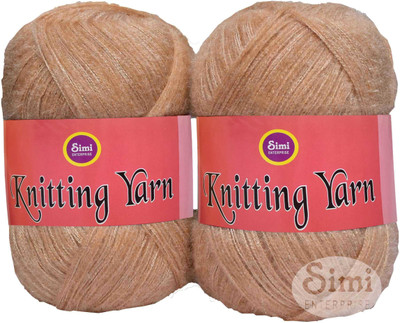 Simi Enterprise Knitting Wool Yarn, Soft Fancy Feather Wool SKin 200 gm- Art-HDH