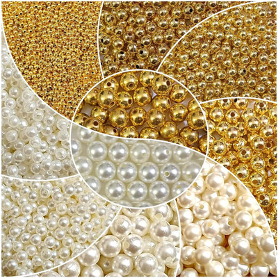 Crafts Haveli Pearl Beads Moti Combo For Jewelry Making 1800 Pcs