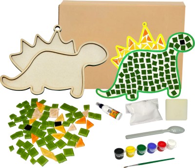 Mold Your Memories DIY Dino Mosaic Art Kit , Creative Art and Craft Kit,(Dino)