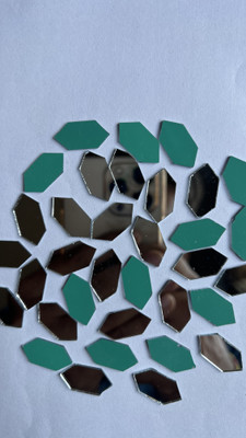MAHANT FANCY SHAPE SILVER MIRROR FOR LIPPAN ART 10/20MM 50GM 120PIECE