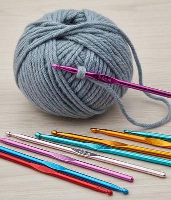 sassy beauty Multi-Size Aluminum Crochet Hooks for Beginners and Experts