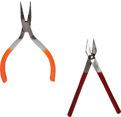 Crafts Haveli Jewellery Making Tool Kit Combo Set of Long Flat Nose & Sandasi Plier
