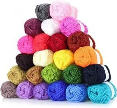 Waaome ® ( 12/PCS ) Random Colors - Wool Ball Hand Knitting Yarn/Crochet Hook Yarn(B24)