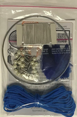 the brown box DIY Dream Catcher Making Kit Single Color Blue