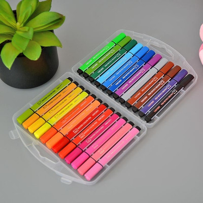 Pulsbery Sketch pen Color For Kids sketch colors for kids Nib Sketch Pens  with Washable Ink(Set of 1, Multicolor)