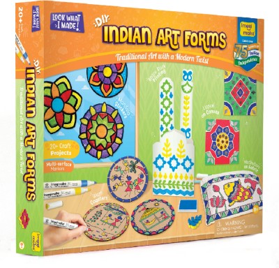 Imagimake Indian Art Forms - Learn 5 Indian Art Forms - DIY Craft Kit For Kids 8 Years+