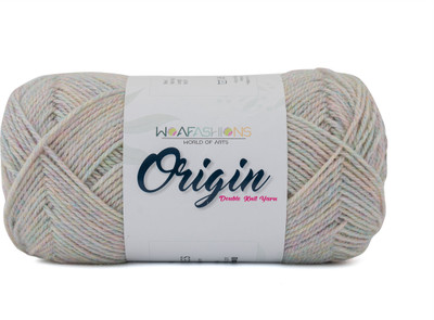 WOAFASHIONS Origin Hand Knitting & Crochet Yarn (Light Beige Mixture) (200gms)