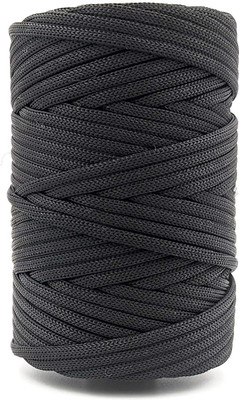 Bobbiny Black PP Knot Rope Macrame Thread Cord Dori 3 mm Soft Nylon 100 Meters.