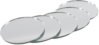VINAYAK GALLERY Round Shape Mirror Glass For All Craft Work(Size 2x2 inch) (Pack of 30 Piece)