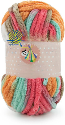 JNT Soft & Vibrant Pink and Orange Yarn for All Knitting and Crochet Projects 100g