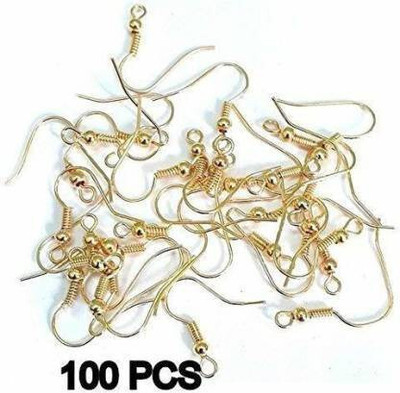 Sharum Crafts Jewellery Making Ear Hook Pack 100 Pieces