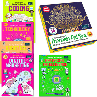 BOOKFORD Mandala Box Part3+Activity books–Coding, AI, Robotics, Tech & Marketing Set of 5