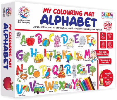 Ratnas My Colouring Mat Alphabet. Jumbo Colour and wipe mat for kids