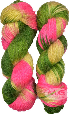M.G Enterprise Glow Knitting Yarn Wool New Carrot 80 gms Woolen Crochet Yarn