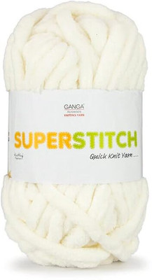 NTGS Super Stitch Quick Knit Plush & Cuddly (Coconut Cream Shade no-48, 200 Gram)
