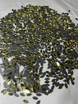 arteneer Kastipan shape golden mirror-12 mm size- 700pcs