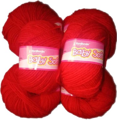 Vardhman BABY SOFT WOOL PACK OF 6 150GM RED SHADE NO.19