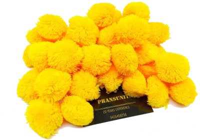 PRANSUNITA Original Pom Pom Wool Balls, Big Size -35 mm (3.5 cm) Used in Toran Making