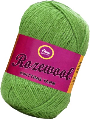 Simi Enterprise Rosewool Apple Green 300 gms Wool Ball Hand knitting wool- Art-FHI