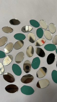 MAHANT FANCY SHAPE SILVER MIRROR for mud mirror lippan art 20MM 50GM 100PIECE