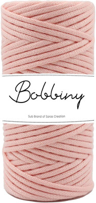Bobbiny 3MM 100 Meter Knitted Braided Crochet Macrame Nylon Cord Thread for Macrame DIY
