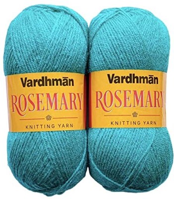JEFFY Vardhman Rosemary Dark Sky Blue (1 Ball/100 gm Each) 500 Gram Shade no-59