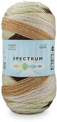 JEFFY GANGA Spectrum Yarn ,Hand Knitting Wool (Multicolour (SPT002), 200 Gram)