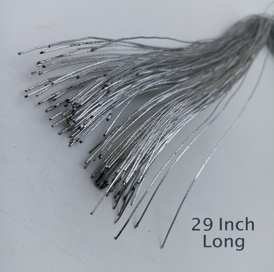 CLOUDED HOBBIES Flexible Craft Wire Silver Width 1 mm Length 29 Inch for Flower Making,DIY 25Pcs