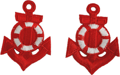 90 Degree Patches for Clothes Bag Jeans Stitch Iron Embroidery Patch Applique Anchor - 2