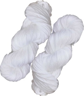 Simi Enterprise Vardhman Knitting Yarn Thick Chunky Wool, White 400 gm S-M