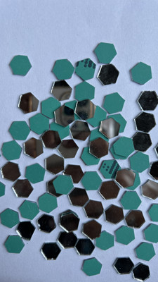 MIRROR GLASS WORLDWIDE HEXAGON SHAPE SILVER MIRROR FOR LIPPAN ART 10MM 100GM 430PIECE