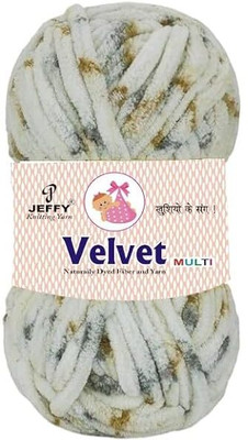 JEFFY Multi Velvet Baby Print Best Used (Winter Hazel Shade no-14, 200 Gram)