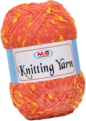 M.G Enterprise Knitting Yarn Thick Chunky Wool Gajri mix 300 gm Knitting Needles. Art-HIF