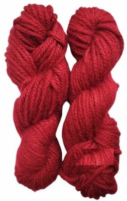 KYSS Oswal Knitting Yarn Thick Chunky Wool, Varsha RED 200 gm shade no-25