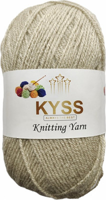 KYSS Rosemary light khakhi Wool Ball Hand Knitting Wool/Yarn 200 gram shade no-2