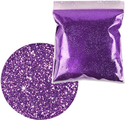 INDIKONB Violet Fine Glitter Dust | 100g Sparkle Powder for Crafts