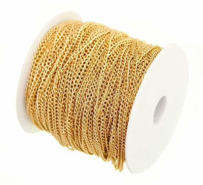 AN Sunshine New_Jewellery Making Chain for Jewellery Craft and DIY Making Purpose Golden
