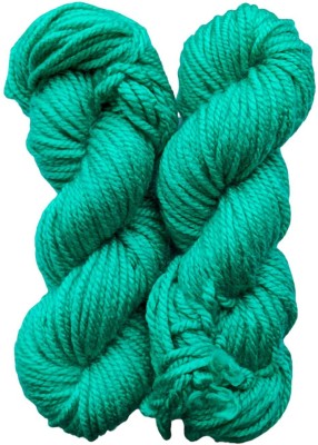 KYSS Oswal Knitting Yarn Thick Chunky Wool, Varsha GREEN 200 gm shade no-18