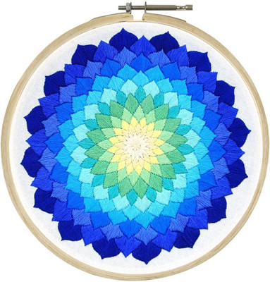 Embroiderymaterial Cross Stitch kit - Hand Embroidery for Beginners & Adults All Material Included