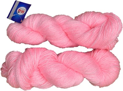 M.G Enterprise Popeye Pink (200 gm) Wool Hank Hand knitting wool / Art Craft soft fingering crochet hook yarn, needle knitting yarn thread dye Z AC