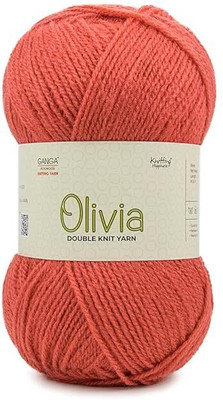 KB STAR Ganga Olivia Hand Knitting and Crochet Yarn(200 Gram) (Rust Shade no-32)
