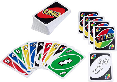 KomalSG uno Playing Cards | AdNuno Flip Side Card Game for Kids(Multicolor)