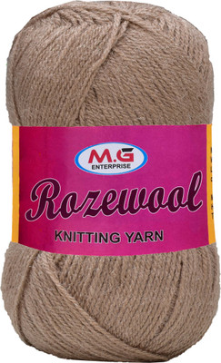 M.G Enterprise Rosewool Brown 200 gms Wool Ball Hand knitting wool- Art-FHF