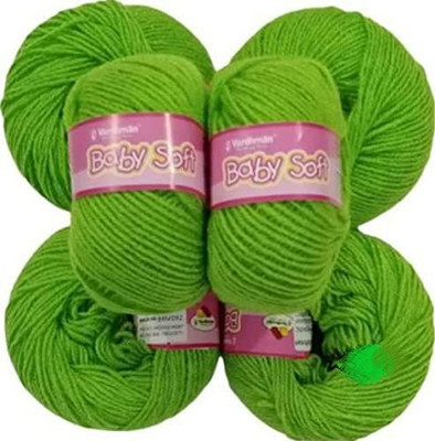 Vardhman Baby Soft Wool,Pack of 6 balls-Hand Knitting Fingering Yarn 150gms