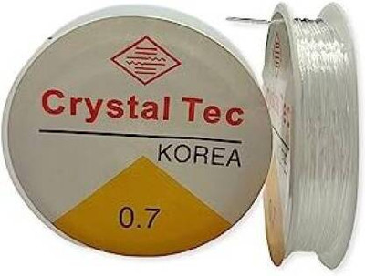 Zilzon Clear Elastic Beading Stretch Thread for Jewelry Making 0.7mm 2 Spool