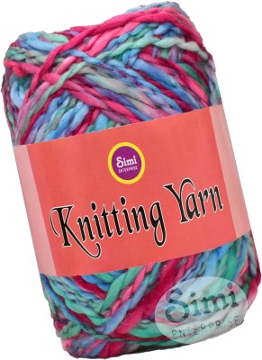 Simi Enterprise Knitting Yarn Thick Chunky Wool, Sumo Cherry 400 gms- Art-HCH