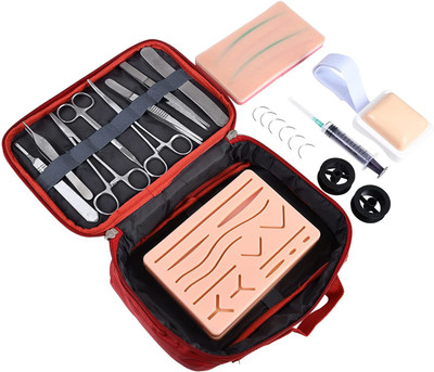 REVITI Suture Practice Kit with Intramuscular & Venipuncture Injection Training Pad