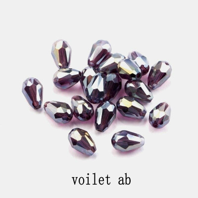 Crafts Haveli DIY Art jewellery findings accessories Crystal Tear Drop Shape Glass Beads