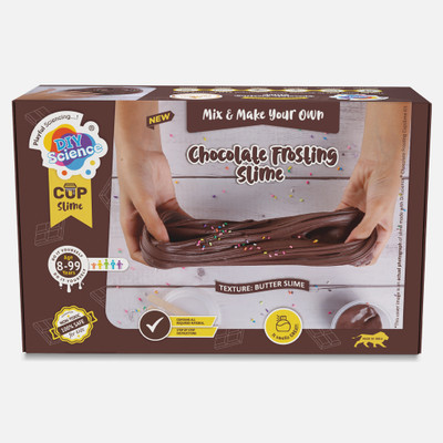 DIYScience Chocolate Frosting Slime Kit, Scented Glue, Activator Gel, Butter Clay, Toppings