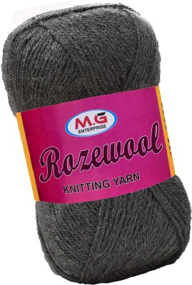 M.G Enterprise Rosewool Light Mouse Grey 400 gms Wool Ball Hand knitting wool- Art-AAFA